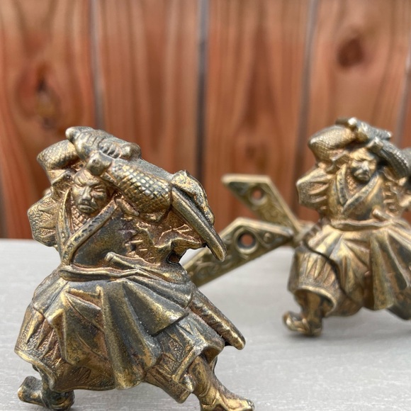 Vintage metal sword katana wall hangers by Marto Toledo of Spain set of 2 - Picture 4 of 16